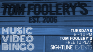 Music Video Bingo Tom Foolery's Sightline Events DJ Steven Lewis Middletown Delaware