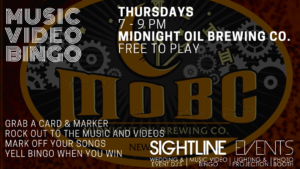 Thursday Midnight Oil Brewing Co. Music Video Bingo @ Midnight Oil Brewing Co. | Newark | Delaware | United States
